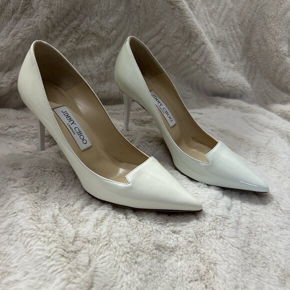Jimmy Choo Alia White Shoes - Picture 2 of 7